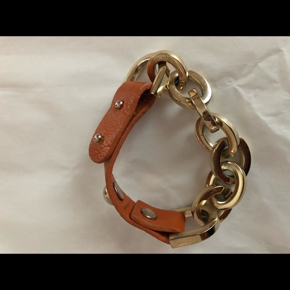 Gold & Orange wrap around bracelets - Picture 3 of 6